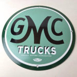 Vintage General Motors Sign – GMC Automobiles Trucks Gas Oil Pump Porcelain Sign - Image 15