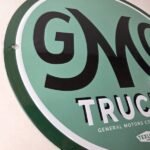 Vintage General Motors Sign – GMC Automobiles Trucks Gas Oil Pump Porcelain Sign - Image 6