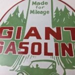 Vintage Giant Gasoline Sign – Gas Porcelain Pump StationAdvertising Sign - Image 3