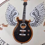 Vintage Gibson Guitars – Acoustic Electric Bass Store Porcelain Gas Station Sign - Image 4