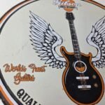 Vintage Gibson Guitars – Acoustic Electric Bass Store Porcelain Gas Station Sign - Image 6