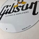 Vintage Gibson Guitars – Mickey Mouse Porcelain Gas Pump Service Station Sign - Image 14