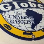 Vintage Globe Sign – Universal Gas Service Station Porcelain Pump Sign - Image 11