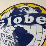 Vintage Globe Sign – Universal Gas Service Station Porcelain Pump Sign - Image 12