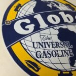 Vintage Globe Sign – Universal Gas Service Station Porcelain Pump Sign - Image 6