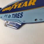 Vintage Goodyear Blimp Sign – Porcelain Gas Service Tires Advertising Sign - Image 14