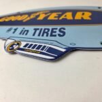 Vintage Goodyear Blimp Sign – Porcelain Gas Service Tires Advertising Sign - Image 10