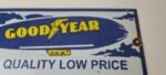 Vintage Goodyear Blimp Sign – Porcelain Service Tires Advertising Sign - Image 3