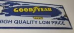 Vintage Goodyear Blimp Sign – Porcelain Service Tires Advertising Sign - Image 7