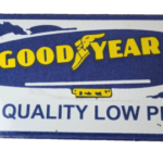 Vintage Goodyear Blimp Sign – Porcelain Service Tires Advertising Sign