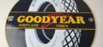Vintage Goodyear Tires Sign – Aviation Tires Gas Advertising Pump Porcelain Sign - Image 4