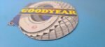 Vintage Goodyear Tires Sign – Aviation Tires Gas Motor Oil Pump Porcelain Sign - Image 11