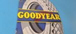 Vintage Goodyear Tires Sign – Aviation Tires Gas Motor Oil Pump Porcelain Sign - Image 6