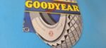 Vintage Goodyear Tires Sign – Aviation Tires Gas Motor Oil Pump Porcelain Sign - Image 7