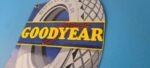 Vintage Goodyear Tires Sign – Aviation Tires Gas Motor Oil Pump Porcelain Sign - Image 9