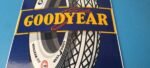 Vintage Goodyear Tires Sign – Porcelain Gas Service Convex Advertising Sign - Image 12