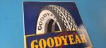 Vintage Goodyear Tires Sign – Porcelain Gas Service Convex Advertising Sign - Image 5