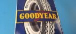 Vintage Goodyear Tires Sign – Porcelain Gas Service Convex Advertising Sign - Image 6