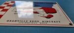 VINTAGE GRANVILLE BROS AIRCRAFT PORCELAIN GAS SERVICE STATION AIRPLANE 14" SIGN - Image 8