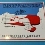 VINTAGE GRANVILLE BROS AIRCRAFT PORCELAIN GAS SERVICE STATION AIRPLANE 14" SIGN
