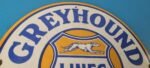 Vintage Greyhound Yelloway Porcelain – Bus Line Company News Gas Pump Sign - Image 5