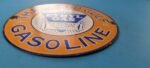 VINTAGE GULF GASOLINE PORCELAIN ETHYL GAS SERVICE STATION GENERAL MOTORS SIGN - Image 11