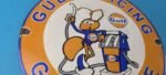 Vintage Gulf Gasoline Sign – Racing Division Gas Pump Station Porcelain Sign - Image 6