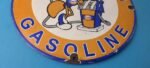 Vintage Gulf Gasoline Sign – Racing Division Gas Pump Station Porcelain Sign - Image 7