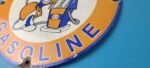 Vintage Gulf Gasoline Sign – Racing Division Gas Pump Station Porcelain Sign - Image 10