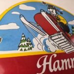 Vintage Hamms Beer Sign – Alcohol Breweriana Bear Patrol Gas Pump Porcelain Sign - Image 5