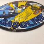 Vintage Harbor Gasoline Sign – Mickey Gas Pump Motor Oil Porcelain Sign - Image 10