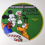 Vintage Hardware Paint Sign – Porcelain Patterson Sargent Store Gas Pump Sign - Image 12