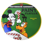 Vintage Hardware Paint Sign – Porcelain Patterson Sargent Store Gas Pump Sign - Image 2