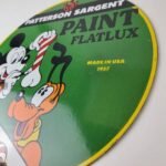 Vintage Hardware Paint Sign – Porcelain Patterson Sargent Store Gas Pump Sign - Image 9