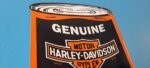 Vintage Harley Davidson Motorcycles Porcelain Motor Oil Quart Can Gas Pump Sign - Image 5