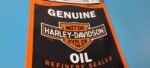 Vintage Harley Davidson Motorcycles Porcelain Motor Oil Quart Can Gas Pump Sign - Image 6