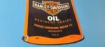Vintage Harley Davidson Motorcycles Porcelain Motor Oil Quart Can Gas Pump Sign - Image 7