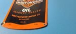 Vintage Harley Davidson Motorcycles Porcelain Motor Oil Quart Can Gas Pump Sign - Image 10