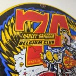 Vintage Harley Davidson Motorcycles Sign – 74' Biker Gas Pump Porcelain Sign - Image 5