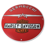 Vintage Harley Davidson Motorcycles Sign – Aermacchi Porcelain Gas Pump Sign