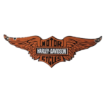 Vintage Harley Davidson Motorcycles Sign – Biker Wings Service Gas Ad Sign
