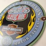 Vintage Harley Davidson Motorcycles Sign – Classic Ride Porcelain Gas Pump Sign - Image 13