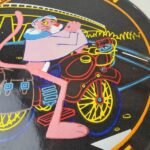 Vintage Harley Davidson Motorcycles Sign – Neon Pink Panther Porcelain Gas Sign - Image 4