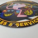 Vintage Harley Davidson Motorcycles Sign – Neon Pink Panther Porcelain Gas Sign - Image 10