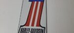 Vintage Harley Davidson Motorcycles Sign – Number One USA American Flag Gas Sign - Image 4