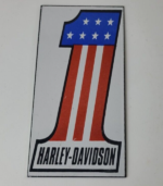Vintage Harley Davidson Motorcycles Sign – Number One USA American Flag Gas Sign - Image 12