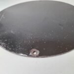 Vintage Harley Davidson Motorcycles Sign – Outlaws Skull Gas Pump Porcelain Sign - Image 9