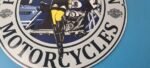 Vintage Harley Davidson Motorcycles Sign – Police Biker Gas Girl Porcelain Sign - Image 12