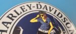 Vintage Harley Davidson Motorcycles Sign – Police Biker Gas Girl Porcelain Sign - Image 5