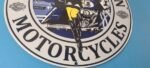 Vintage Harley Davidson Motorcycles Sign – Police Biker Gas Girl Porcelain Sign - Image 7
